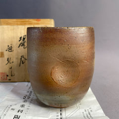 Bizen Ware Tea Cup by Kaneshige Toyohiro – Handmade Japanese Yunomi