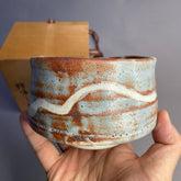 Japanese Nezumi Shino Matcha Bowl