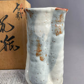 Shino Japanese Vase – Handmade by Mizuno Teruyuki, Keizan Kiln