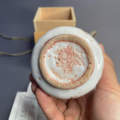 Handmade Japanese Shino Yunomi – Tea Cup by Hiroyuki Takada