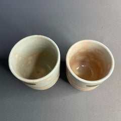 Handmade Japanese Hagi Tea Cup – Tenhōzan Kiln Yunomi Ceramic