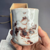 Handmade Japanese Shino Yunomi – Tea Cup by Hiroyuki Takada