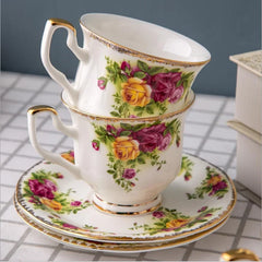 Country Rose Bone China Tea Set