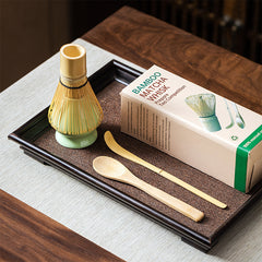 4-Piece Bamboo Matcha Whisk Set