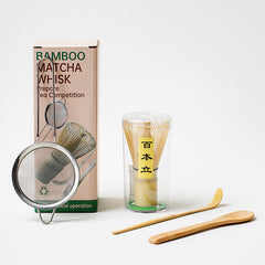 4-Piece Bamboo Matcha Whisk Set