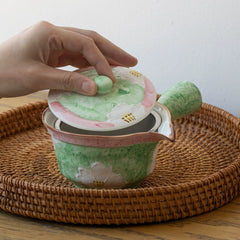 Japanese Cherry Blossom Teapot with Strainer