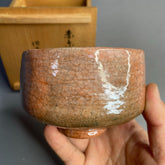 Vintage Japanese Aka Raku Matcha Bowl