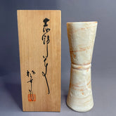 Japanese Shino Ceramic Vase – Handmade Flower Vessel