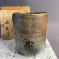 Bizen Ware Tea Cup by Kaneshige Toyohiro – Handmade Japanese Yunomi