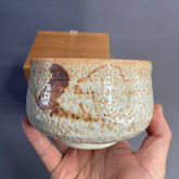 Japanese Shino Matcha Bowl – Handmade by Toyama Kiln