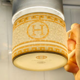 Luxury bone-china golden H teacup