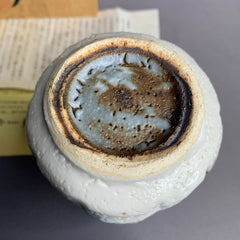 Handmade Japanese Shino Yunomi – Tea Cup by Sanshin Kiln