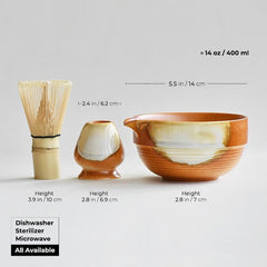 Matcha Bowl Set with Spout