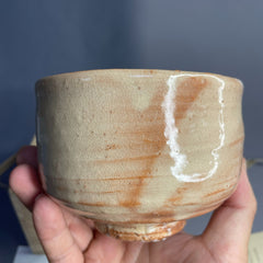 Japanese Hagi Ware Matcha Bowl – Handmade by Nobuhiko Kaneko, Shiroyama Kiln
