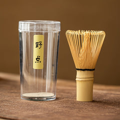 Bamboo Matcha Whisk & Ceramic Holder Set