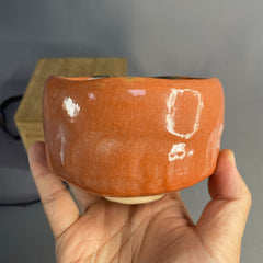 Japanese Aka-Raku Matcha Bowl