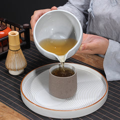 Bamboo Matcha Whisk & Ceramic Holder Set