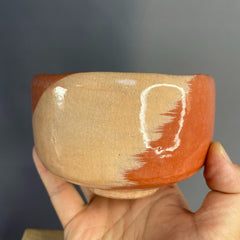 Japanese Aka-Raku Matcha Bowl – Handmade Raku Ware Tea Bowl
