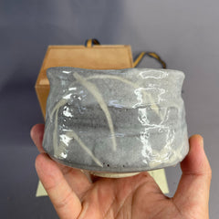 Japanese Nezumi Shino Matcha Bowl – Handmade by Shunsō