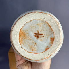 Shino Japanese Vase – Handmade by Mizuno Teruyuki, Keizan Kiln