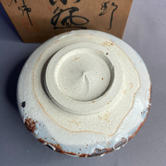 Japanese Nezumi Shino Matcha Bowl