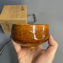 Japanese Ōhi Matcha Bowl – Handmade by Kōraku